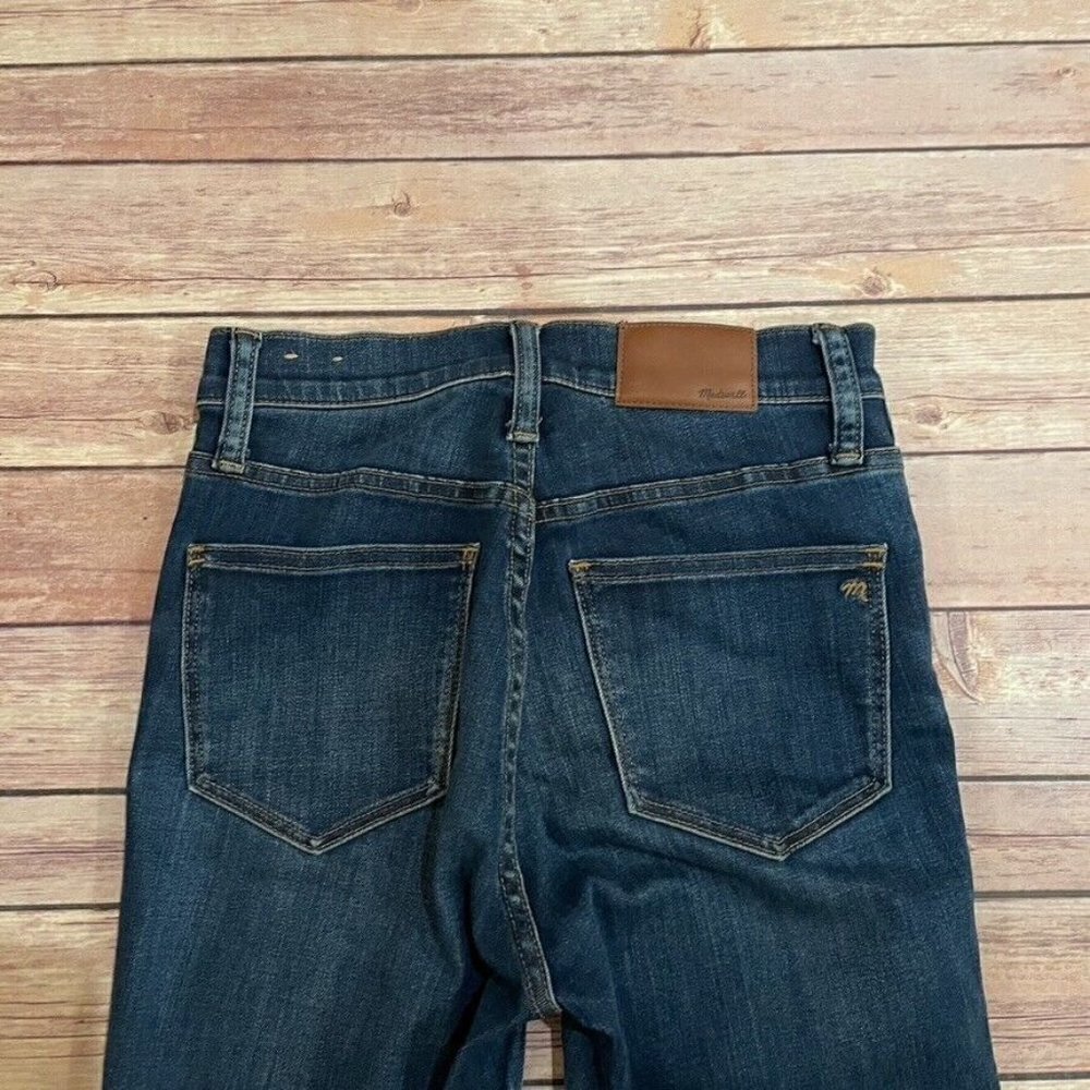 Madewell 10 Inch High Rise Skinny Jeans Danny Dark Wash - Picture 4 of 7